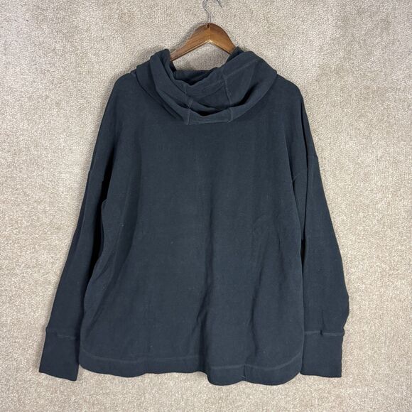 Sweaty Betty Escape Luxe Fleece Hoodie Women's US 14 Black Loose Thumbholes NWOT - Picture 12 of 13